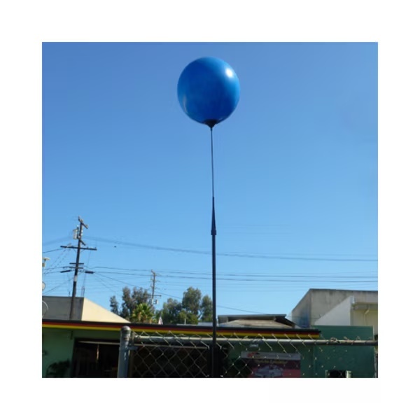 Reusable Balloon Ground Pole Kit W/ Fence Base: Sale-Blue, Car Dealer Depot, Mfr#: 551-SA